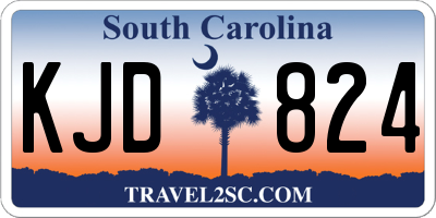 SC license plate KJD824