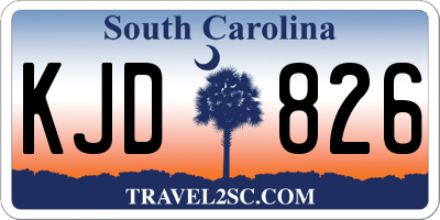 SC license plate KJD826