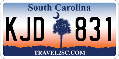 SC license plate KJD831
