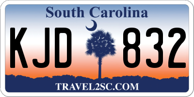 SC license plate KJD832