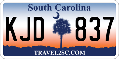 SC license plate KJD837
