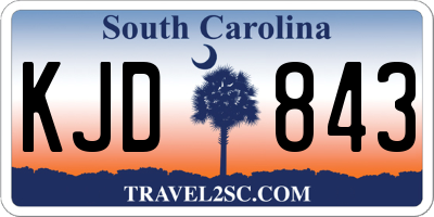 SC license plate KJD843
