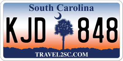SC license plate KJD848