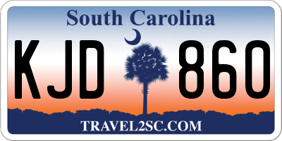 SC license plate KJD860