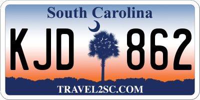 SC license plate KJD862