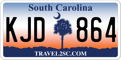 SC license plate KJD864