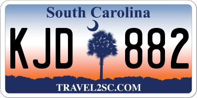 SC license plate KJD882