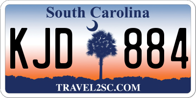 SC license plate KJD884