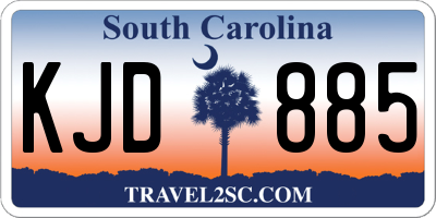SC license plate KJD885