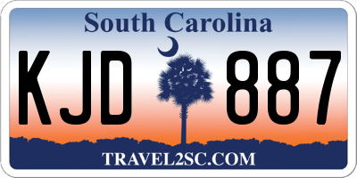 SC license plate KJD887