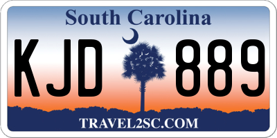 SC license plate KJD889