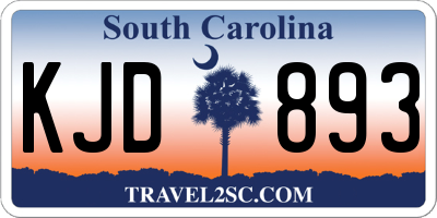 SC license plate KJD893