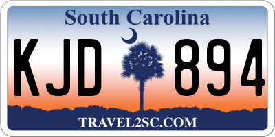SC license plate KJD894