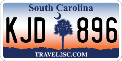 SC license plate KJD896