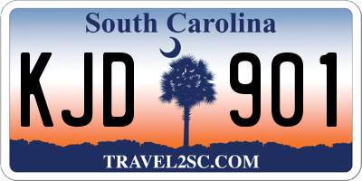 SC license plate KJD901