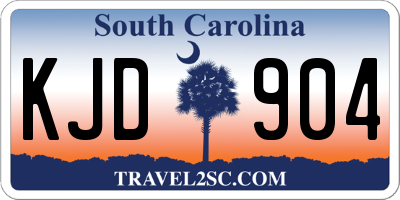 SC license plate KJD904