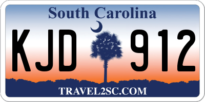 SC license plate KJD912
