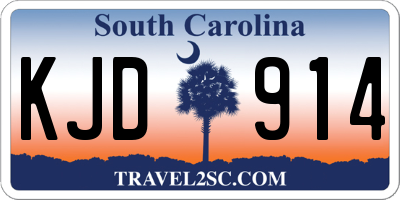SC license plate KJD914