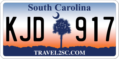 SC license plate KJD917
