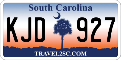 SC license plate KJD927