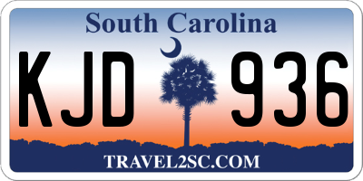 SC license plate KJD936