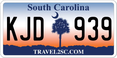 SC license plate KJD939