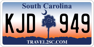 SC license plate KJD949