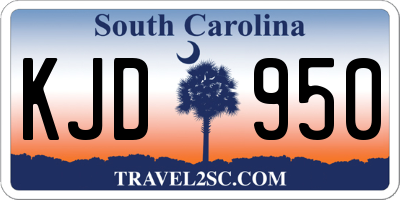 SC license plate KJD950