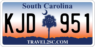 SC license plate KJD951