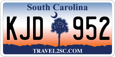 SC license plate KJD952