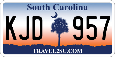 SC license plate KJD957