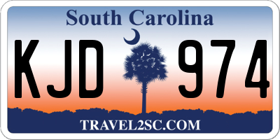 SC license plate KJD974