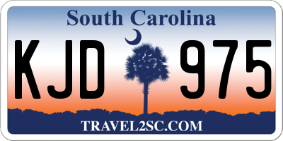 SC license plate KJD975