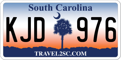 SC license plate KJD976