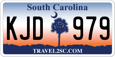 SC license plate KJD979