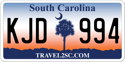 SC license plate KJD994