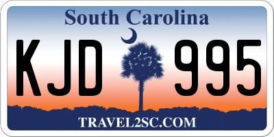 SC license plate KJD995