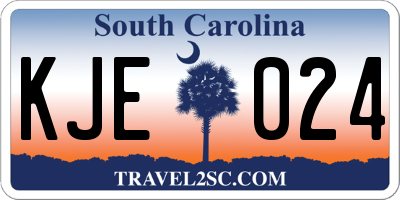 SC license plate KJE024