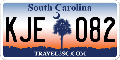 SC license plate KJE082