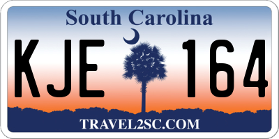 SC license plate KJE164