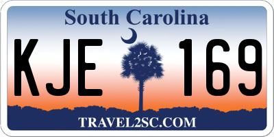 SC license plate KJE169