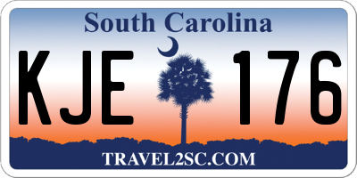 SC license plate KJE176