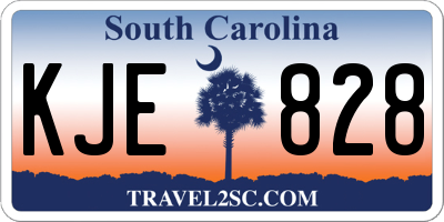 SC license plate KJE828