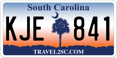 SC license plate KJE841