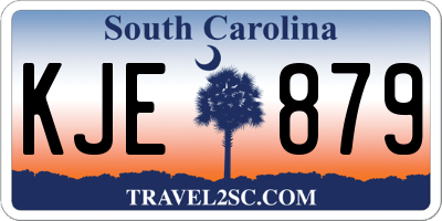 SC license plate KJE879