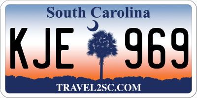 SC license plate KJE969