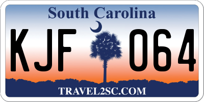 SC license plate KJF064