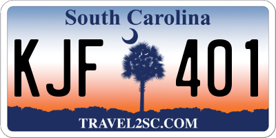 SC license plate KJF401