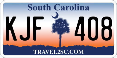 SC license plate KJF408