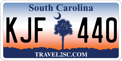 SC license plate KJF440